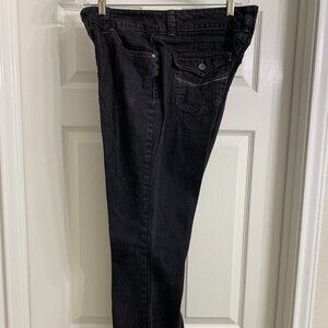 Code Bleu Women's Black Denim Jeans, Size 14L
